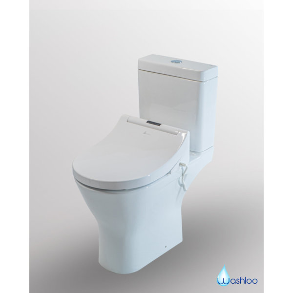 Washloo 6lpm LPF Elongated Chair Height Floor Mounted Shower Toilet